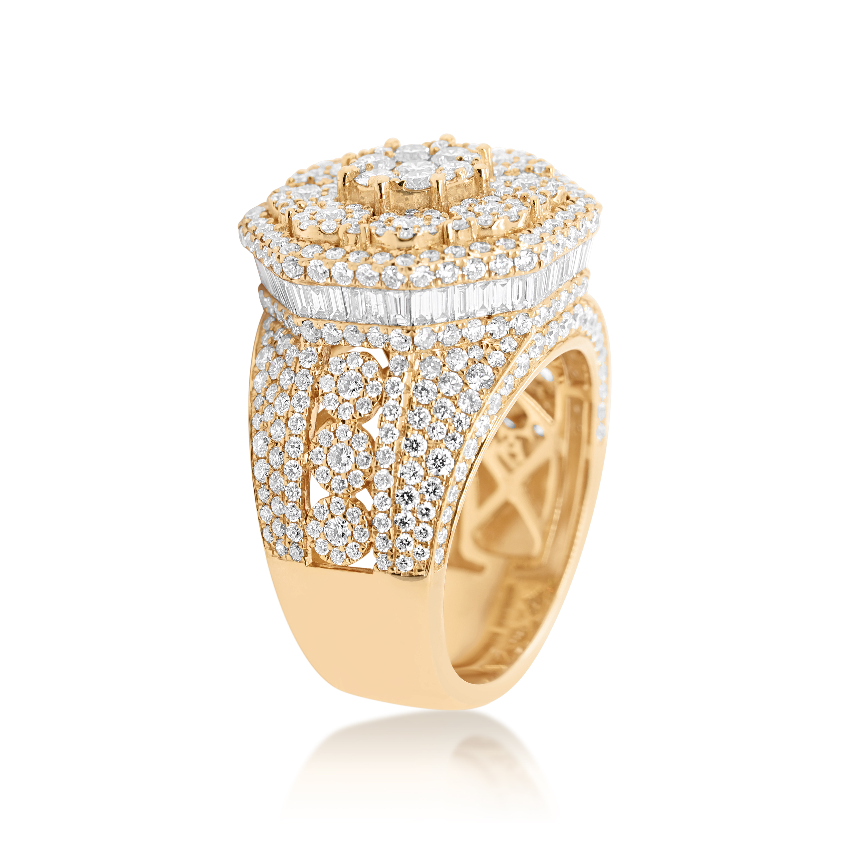 Diamond Ring 5.65 ct. 10K Yellow Gold